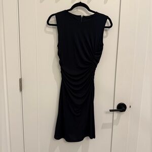 Elie Tahari Black Ruched Mini Dress